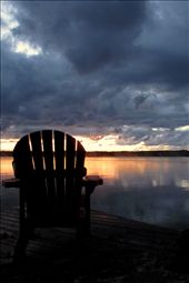 This chair overlooking Lake Kagawong is empty because if we sit idly by we will miss the beauty of what the world has to show and teach us! : by angiesantics, Views[377]