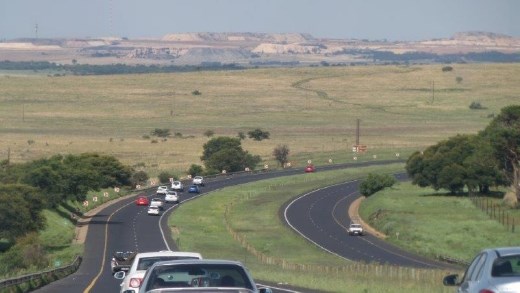 Platinum mine slagheaps