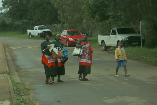 En route with a load of wares to sell to tourists