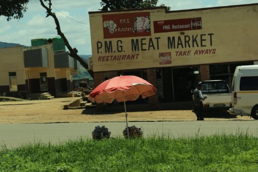 Meat market, near Manzini, Swaziland