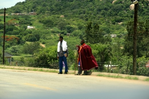 Waiting for the bus in Swaziland
