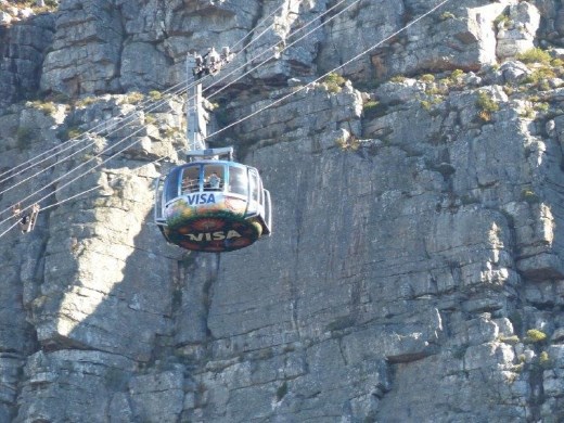 Cable car ride to the top of Table Mountain