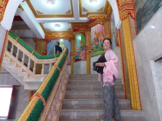 Inside a temple, Phuket