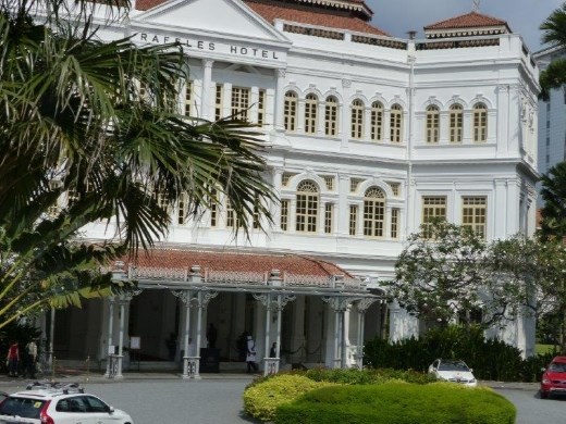Raffles Hotel, built by the British 
