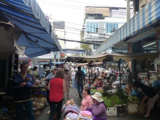 In the alley markets, Saigon