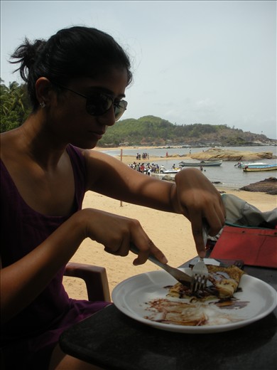 My first meal at secret beach