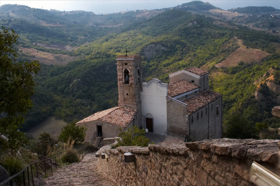 A long forgotten and no longer used chapel above Scanno, Italy.
