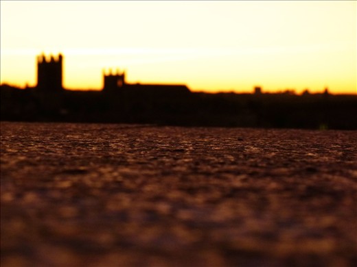 A solid ground before us and our blurry drems in the back