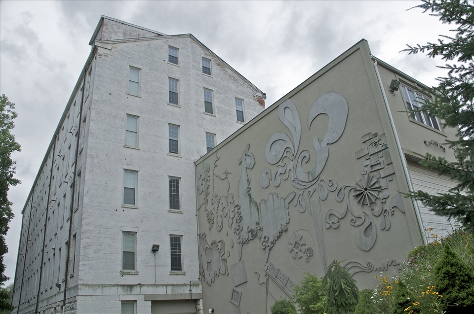 Failed silk mill turned box factory, alpaca mill, yoga studio, apartments etc.