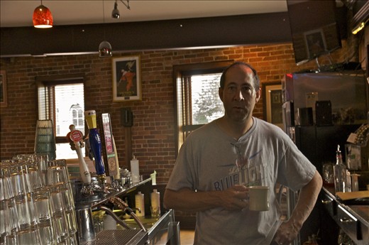 My dad, the face of the local bar and restaurant most popular in Kent.