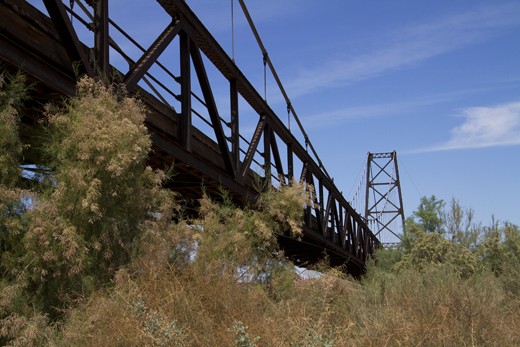 Up close and personal McPhaul Swinging Bridge, Yuma