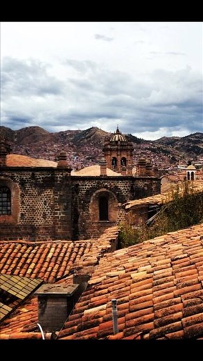 View out the window of hotel in Cusco