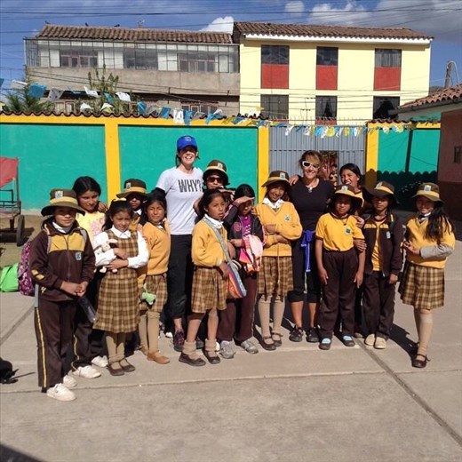 Visiting some of the girls from Girls Sport Works in Cusco