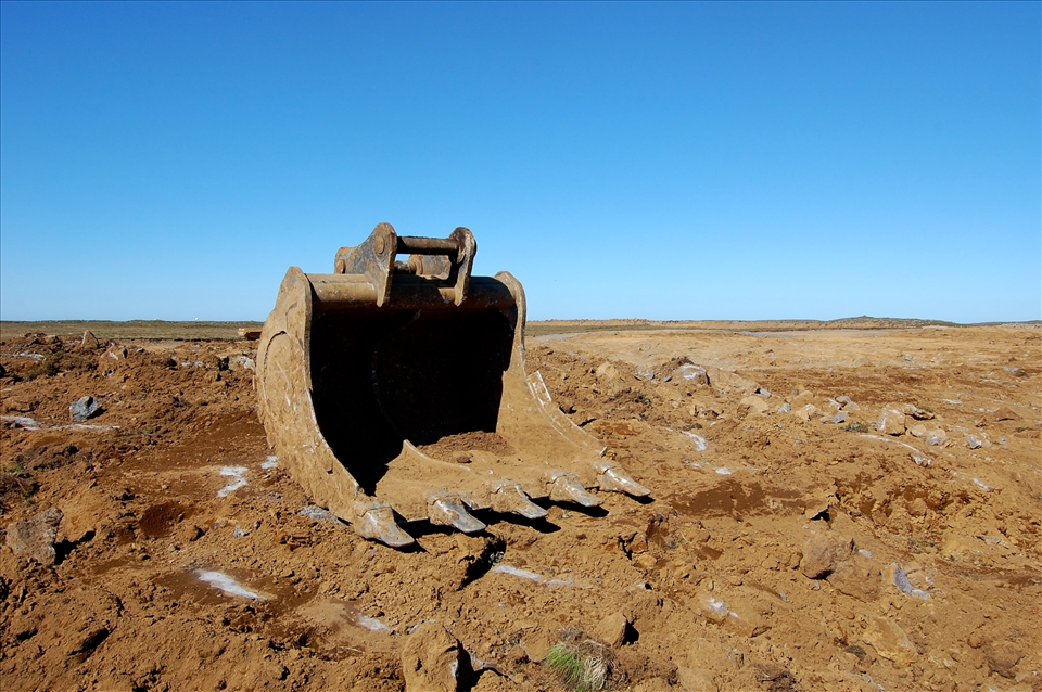 The power station continues to expand, largely to fulfill the ferocious energy demands of aluminum smelters like the one being built on this site by the American company Century Aluminum.