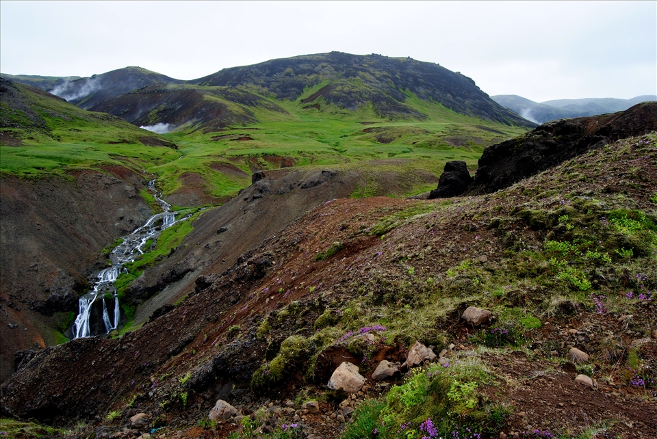 Hveragerði, Iceland, home to what is colloquially known as the hot river, is a magical landscape of geothermal activity and natural hot springs.