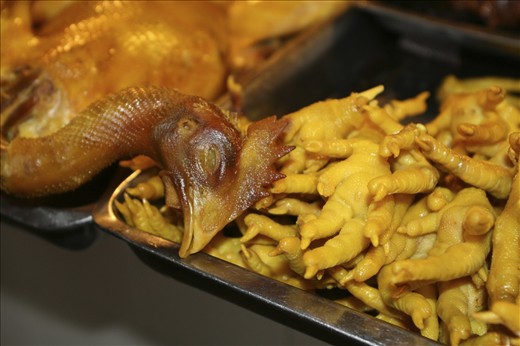 Nothing wasted; chicken claws are a local tasty snack