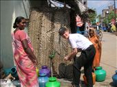 Ann pumping water in Madurai, India: by annanderson, Views[1729]