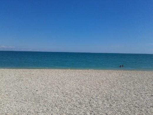The weather was AMAZING, not a cloud in the sky!! Beach2