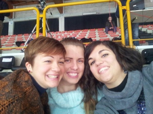 Caterina, me and Chiara Caterina, me and Chiara