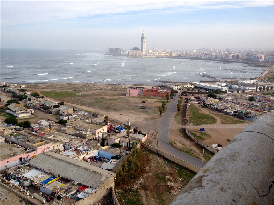 The vibrant city of Casablanca in the early afternoon.