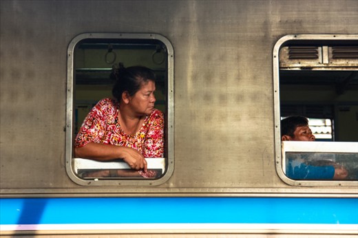 Taking a look at the train station before leaving