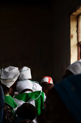 We were invited to come inside a little house, were these women and men in beautiful clothing were having a traditional baptism. Everyone was singing and dancing, such a wonderful moment to be there.
