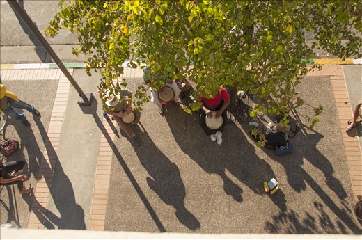 Berkeley, CA  strangers come together to enjoy life through music and dance