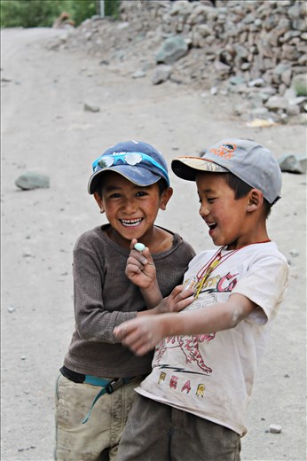 The moment when I offered some candies & I realized how the smallest of joys can mean the world to to these kids.