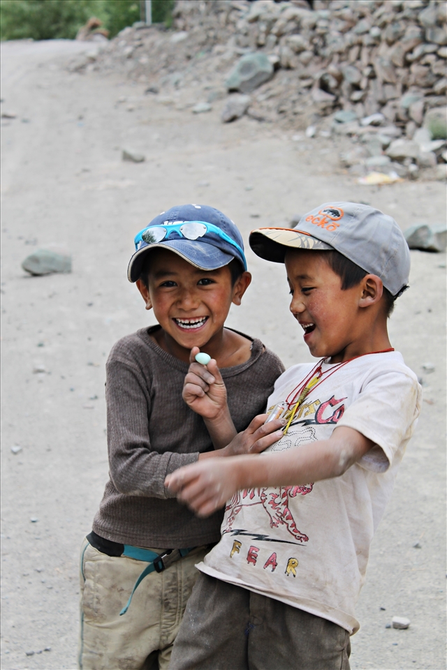 The moment when I offered some candies & I realized how the smallest of joys can mean the world to to these kids.