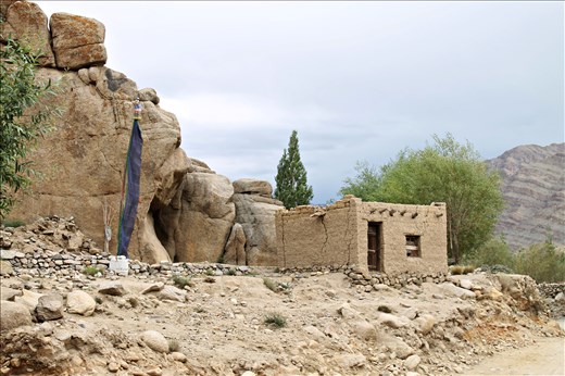 A house being reconstructed post the destruction caused due to Cloudburst in Leh city in the year 2010. Rehabilitaion still continues as numerous families try to build up what they once called their HOME.