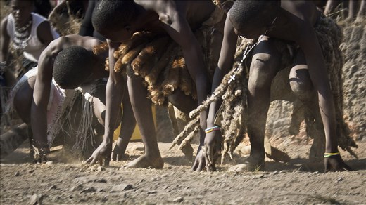 Zulu dances to celebrate the tribal wedding in the 