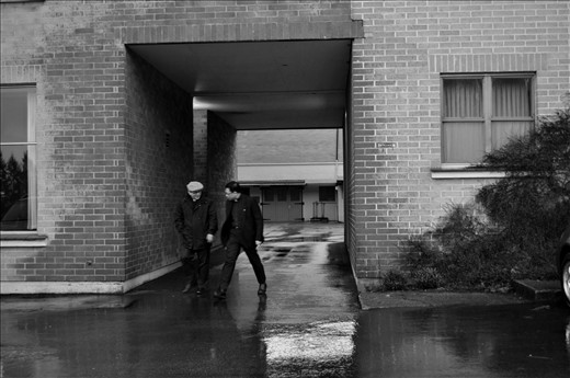 Two priests in conversation.
