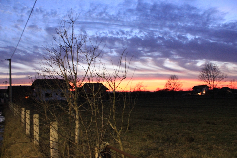 Sultry night sky over the small village of Kozarac, my ancestral home.
