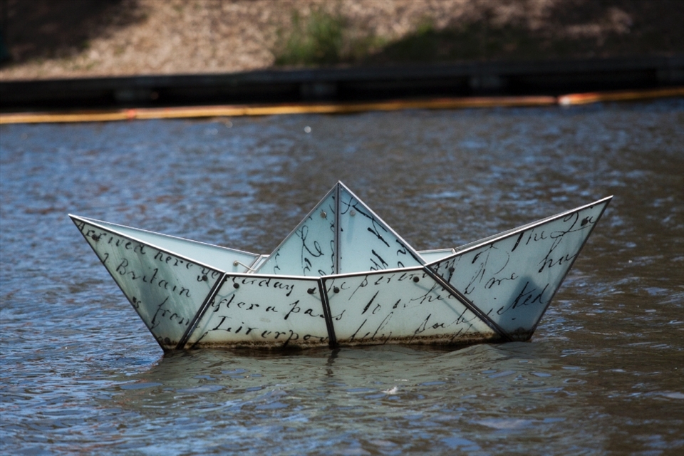 Boat on the lake! A boat lamp on the lake of Adelaide Festival Center, A nice place to hangout.