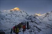 sunrise caming over Annapurna Base Camp: by ariadnaba, Views[389]