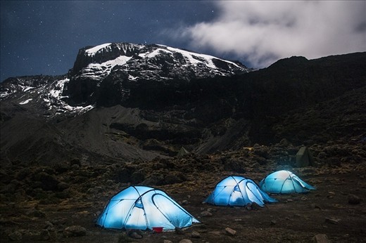 full moon climing Killimanjaro 