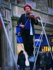 cambridge violinist on a string is an unusual position to play : by ariancoco, Views[212]