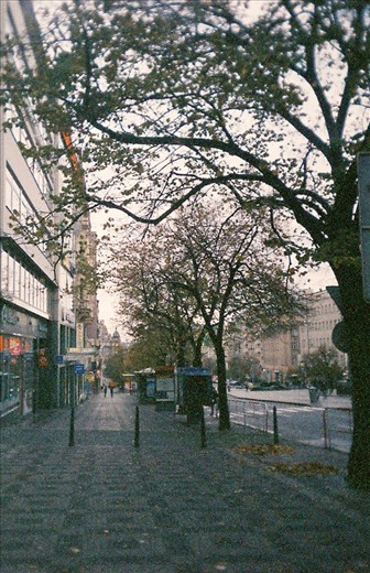 We wandered the streets, void of the crowds.