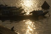 “Only in quiet waters do things mirror themselves undistorted”, Ganga River bank: by arjun, Views[307]