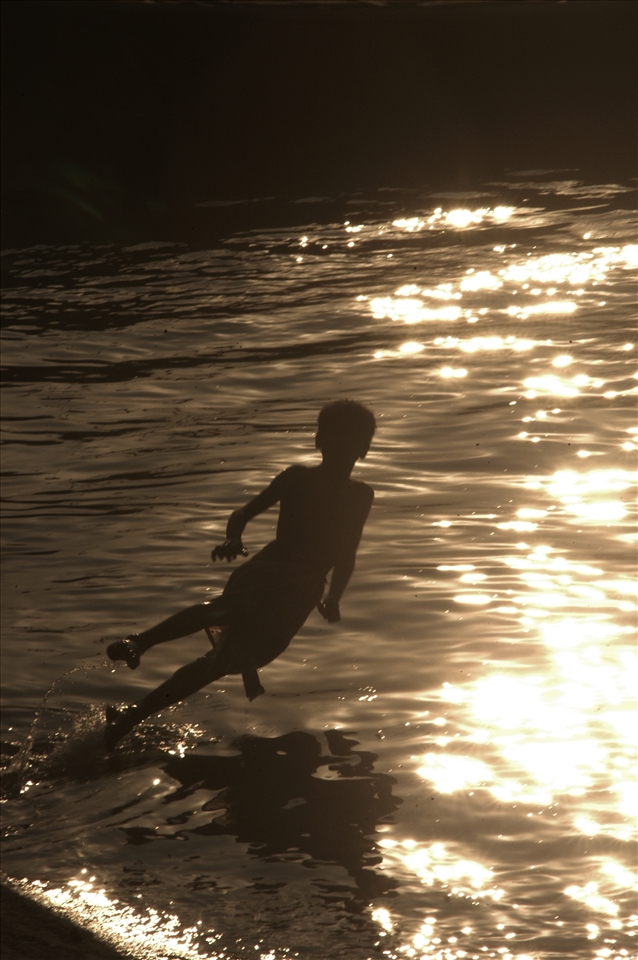 There are no beautiful surfaces without terrible depth’, Ganga river bank, Calcu