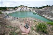One of the ex-coal mining hole, as large as lake, contains of toxic water.: by arminhari, Views[323]