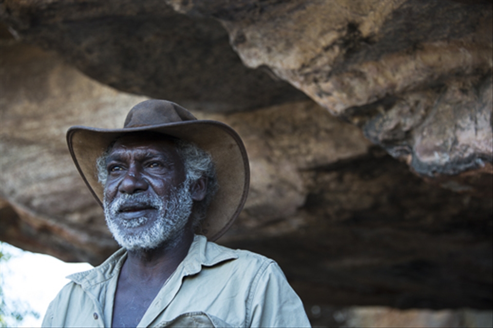 Garry Djorlom is an Aboriginal elder from Oenpelli, Western Arnhem Land, Northern Territory, Australia. He’s a softly spoken character with a warm, friendly nature. Like many Aboriginal elders, he’s also a storyteller. “If you have a story, don’t put it in your pocket and leave it there, take it out and share it with your family”. This particular image depicts Garry telling a story about how the echidna got its spikes.
