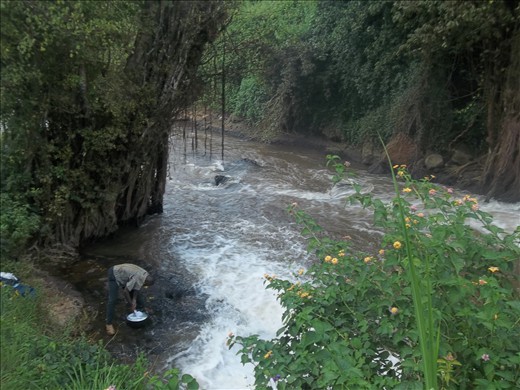 Who thought people still don't use the river for their needs?