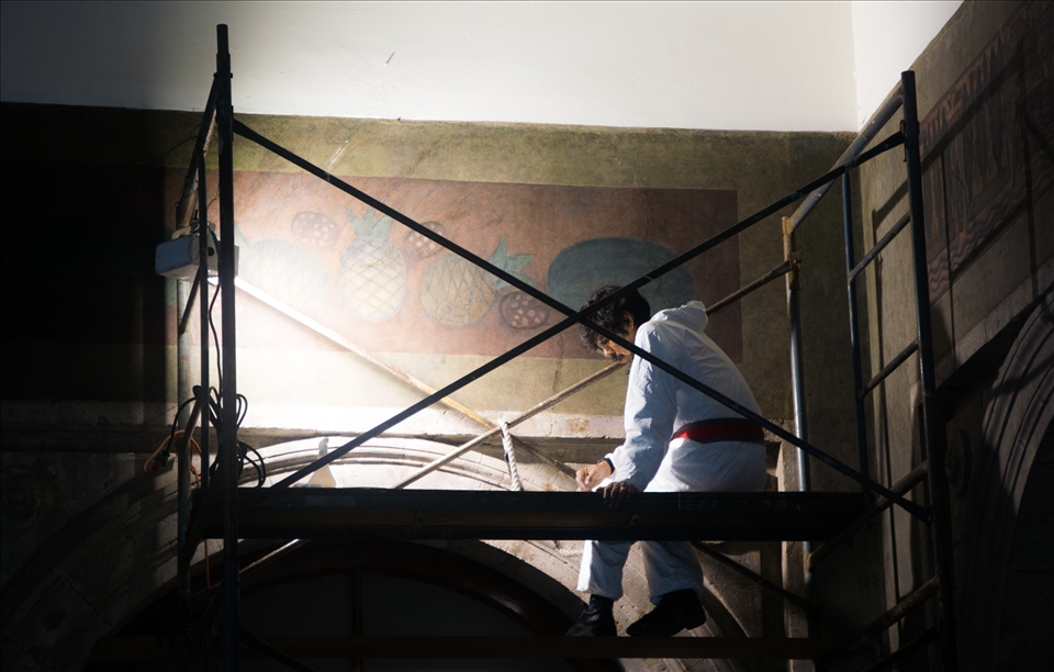 The restorer of a Diego Rivera murales.