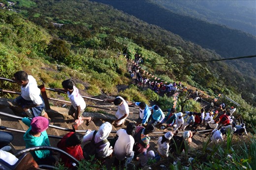 They missed the most spectacular happenings up there at the top of the mountain. Though they climb the mountain because this is kind of a pilgrimage. Somehow you have to finish the journey of nearly 3-4 hours from the bottom to the top.