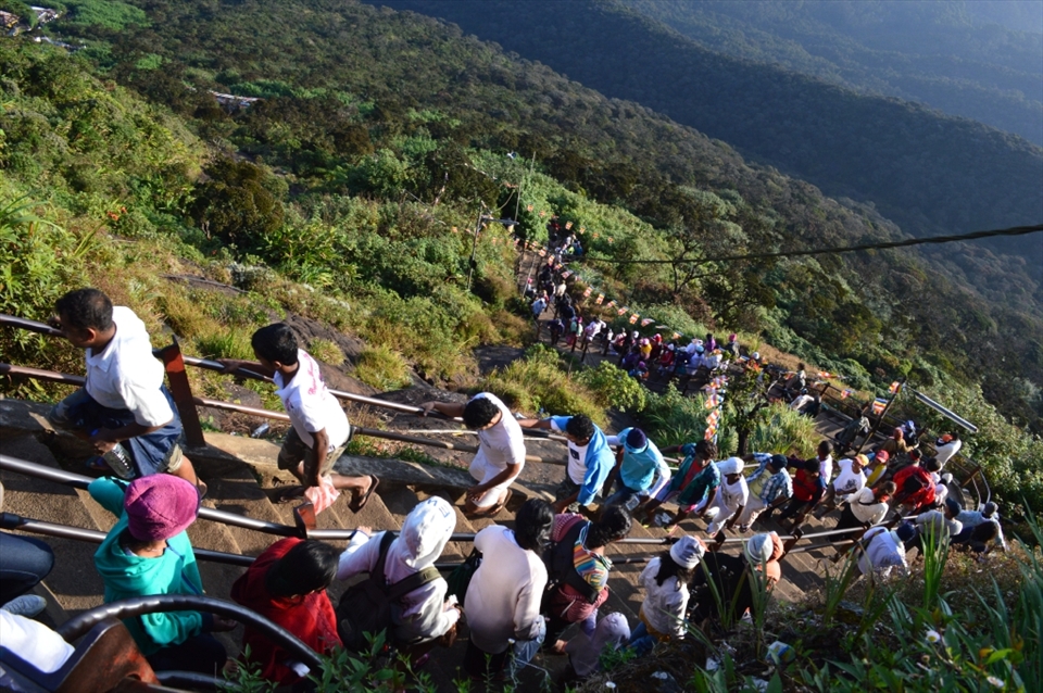 They missed the most spectacular happenings up there at the top of the mountain. Though they climb the mountain because this is kind of a pilgrimage. Somehow you have to finish the journey of nearly 3-4 hours from the bottom to the top.