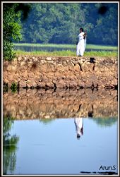 The lake plays a part in the daily life of people around it.: by arun, Views[265]