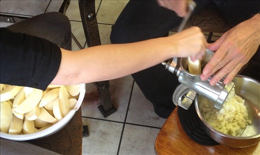 A team effort is required when grinding