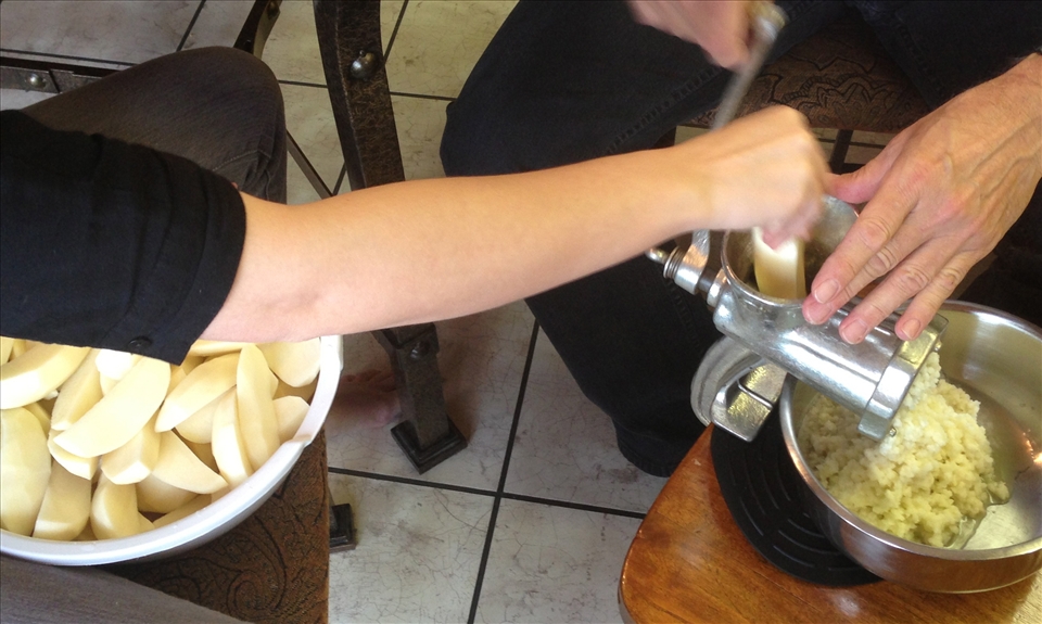 A team effort is required when grinding