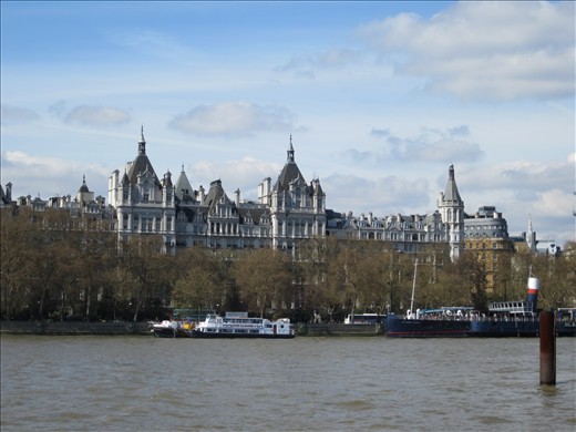 Looking back across the Thames